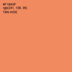 #F18A5F - Tan Hide Color Image