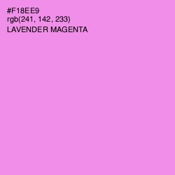 #F18EE9 - Lavender Magenta Color Image