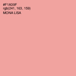 #F1A39F - Mona Lisa Color Image