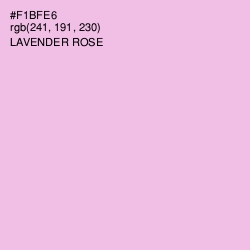 #F1BFE6 - Lavender Rose Color Image