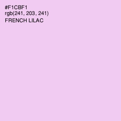 #F1CBF1 - French Lilac Color Image