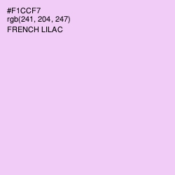 #F1CCF7 - French Lilac Color Image