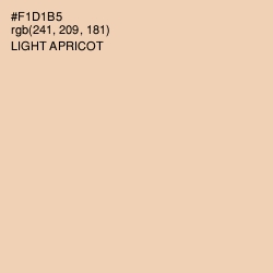 #F1D1B5 - Light Apricot Color Image