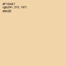 #F1D4A7 - Maize Color Image