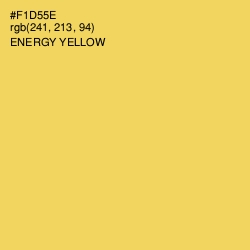 #F1D55E - Energy Yellow Color Image