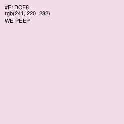 #F1DCE8 - We Peep Color Image