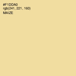 #F1DDA0 - Maize Color Image
