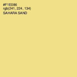 #F1E086 - Sahara Sand Color Image