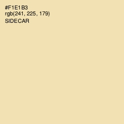 #F1E1B3 - Sidecar Color Image