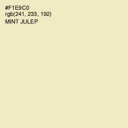 #F1E9C0 - Mint Julep Color Image
