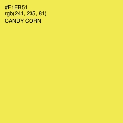 #F1EB51 - Candy Corn Color Image