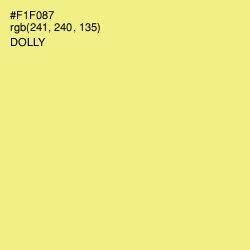 #F1F087 - Dolly Color Image