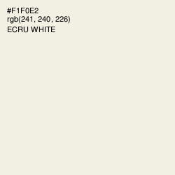 #F1F0E2 - Ecru White Color Image