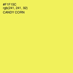 #F1F15C - Candy Corn Color Image