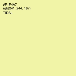 #F1F4A7 - Tidal Color Image