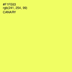 #F1FE63 - Canary Color Image