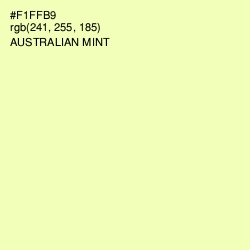 #F1FFB9 - Australian Mint Color Image