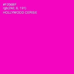 #F206BF - Hollywood Cerise Color Image