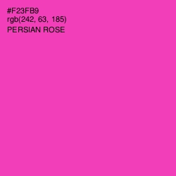 #F23FB9 - Persian Rose Color Image
