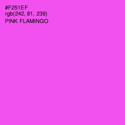 #F251EF - Pink Flamingo Color Image