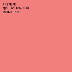 #F27E7D - Brink Pink Color Image