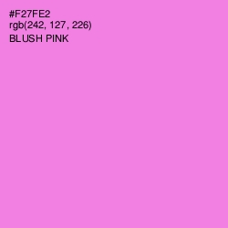 #F27FE2 - Blush Pink Color Image