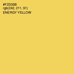 #F2D35B - Energy Yellow Color Image