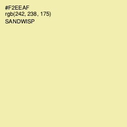 #F2EEAF - Sandwisp Color Image