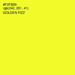 #F2FB29 - Golden Fizz Color Image