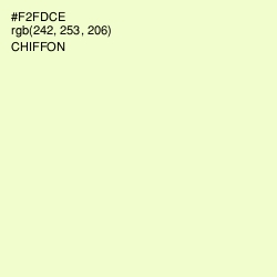 #F2FDCE - Chiffon Color Image