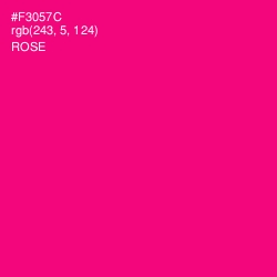 #F3057C - Rose Color Image