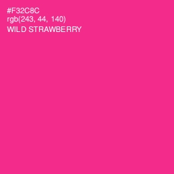 #F32C8C - Wild Strawberry Color Image