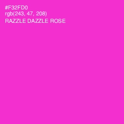 #F32FD0 - Razzle Dazzle Rose Color Image