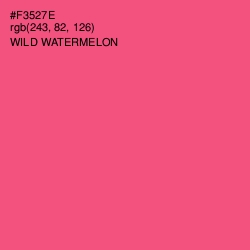 #F3527E - Wild Watermelon Color Image