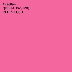 #F3669E - Deep Blush Color Image