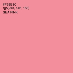 #F38E9C - Sea Pink Color Image