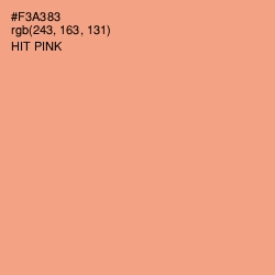 #F3A383 - Hit Pink Color Image