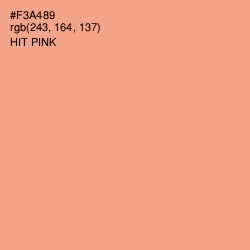 #F3A489 - Hit Pink Color Image