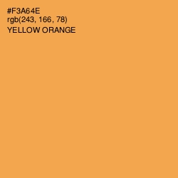 #F3A64E - Yellow Orange Color Image