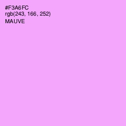#F3A6FC - Mauve Color Image