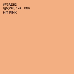 #F3AE82 - Hit Pink Color Image