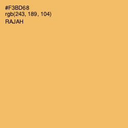 #F3BD68 - Rajah Color Image