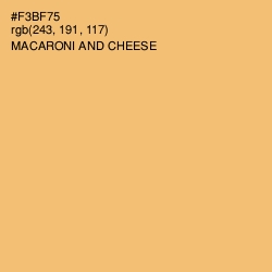 #F3BF75 - Macaroni and Cheese Color Image