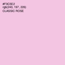 #F3C5E2 - Classic Rose Color Image