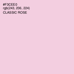 #F3CEE0 - Classic Rose Color Image
