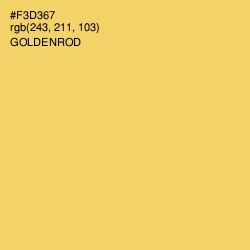 #F3D367 - Goldenrod Color Image