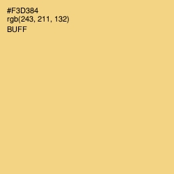 #F3D384 - Buff Color Image