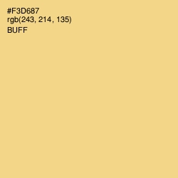#F3D687 - Buff Color Image