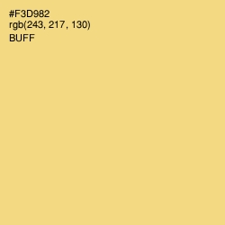 #F3D982 - Buff Color Image