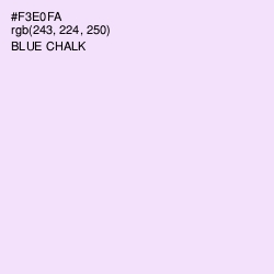 #F3E0FA - Blue Chalk Color Image